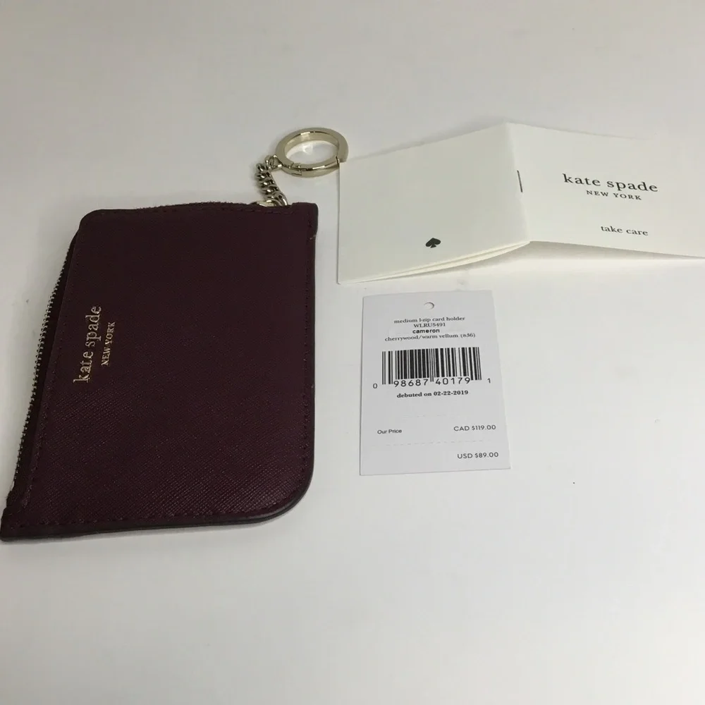 Kate Spade Cameron card holder medium l-zip